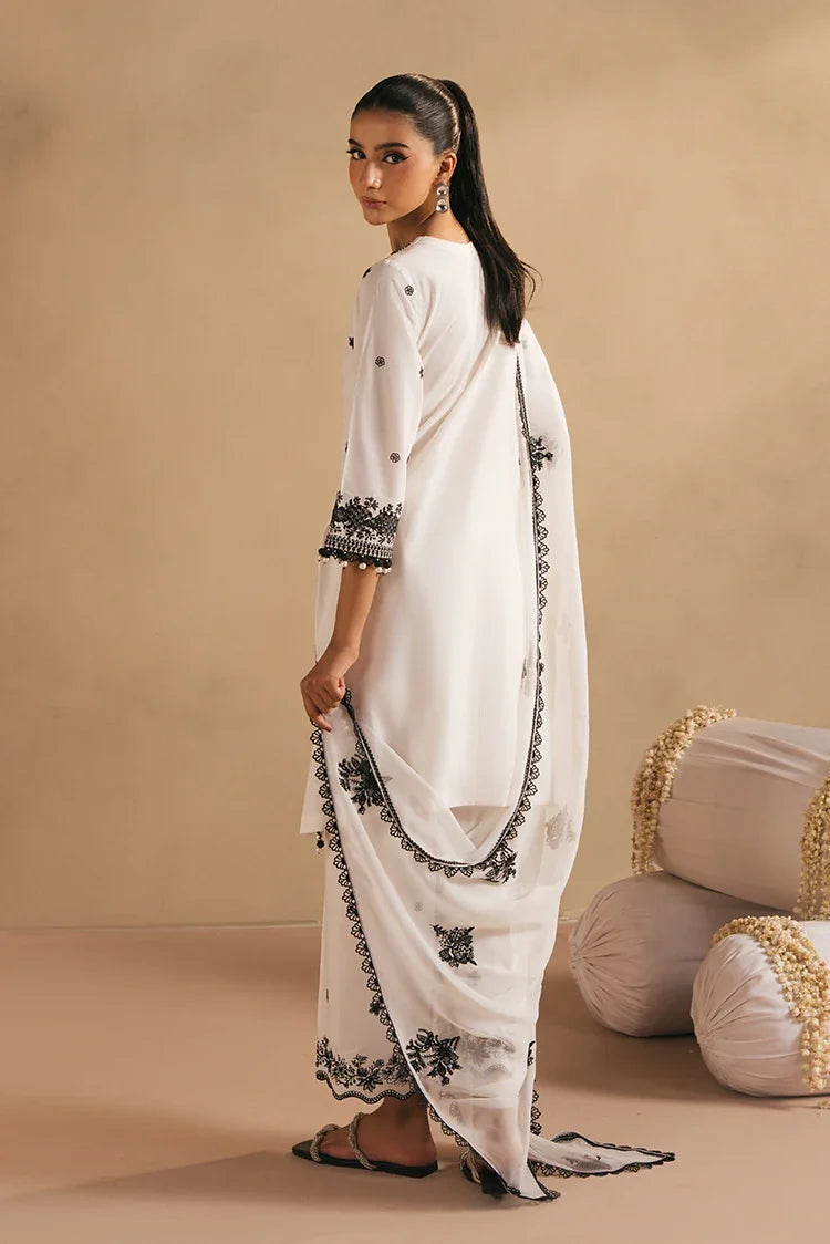 Picture of <!--t-->Cross Stitch - Mahiri Unstitched Embroidered Collection Vol 4 - Monochrome Bliss - Available at Raja Sahib