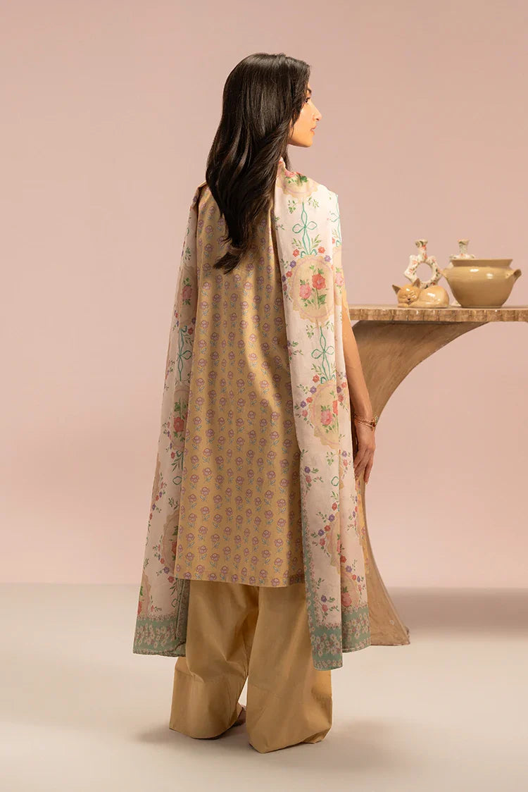 Picture of Cross Stitch - Prints Daily Lawn Collection Vol 4 - Garland Mist - Available at Raja Sahib