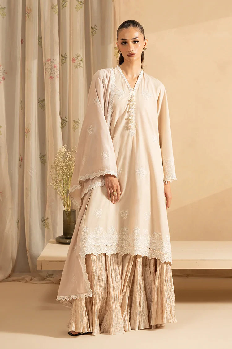 Picture of <!--e-->Cross Stitch - Mahiri Unstitched Embroidered Collection Vol 5 - Moonlit Beige - Available at Raja Sahib