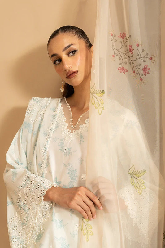 Picture of Cross Stitch - Mahiri Unstitched Embroidered Collection Vol 5 - Vanilla Ice - Available at Raja Sahib