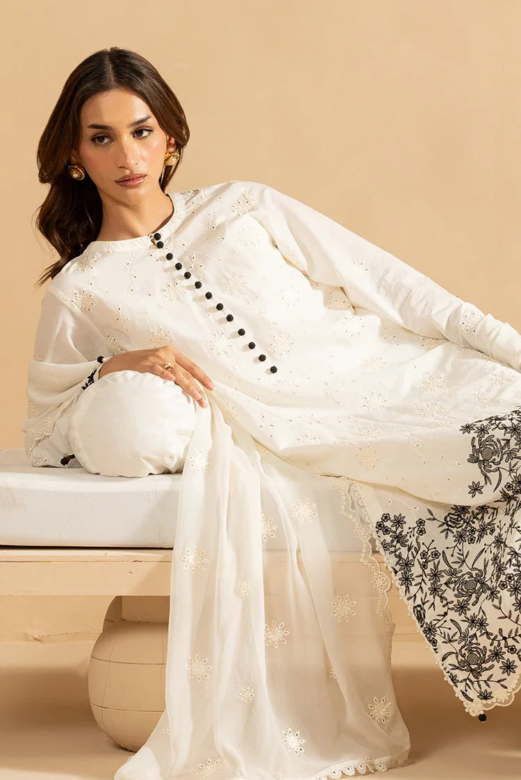 Picture of <!--b-->Cross Stitch - Mahiri Unstitched Embroidered Collection Vol 5 - Muted Pearl - Available at Raja Sahib
