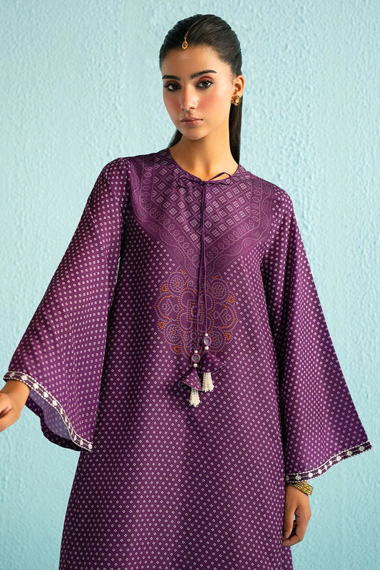Picture of Cross Stitch - Purple Glam Printed Lawn Shirt - Available at Raja Sahib