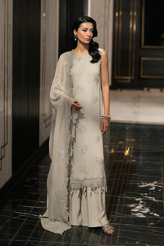 Picture of Cross Stitch - Embroidered Chiffon Edit Vol 1 - Pistachio Fern - Available at Raja Sahib