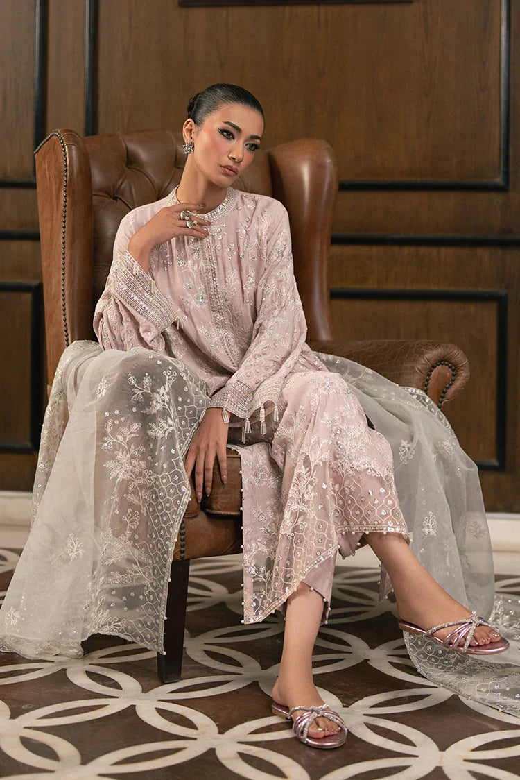 Picture of Cross Stitch - Embroidered Chiffon Edit Vol 1 - Petal Purple - Available at Raja Sahib