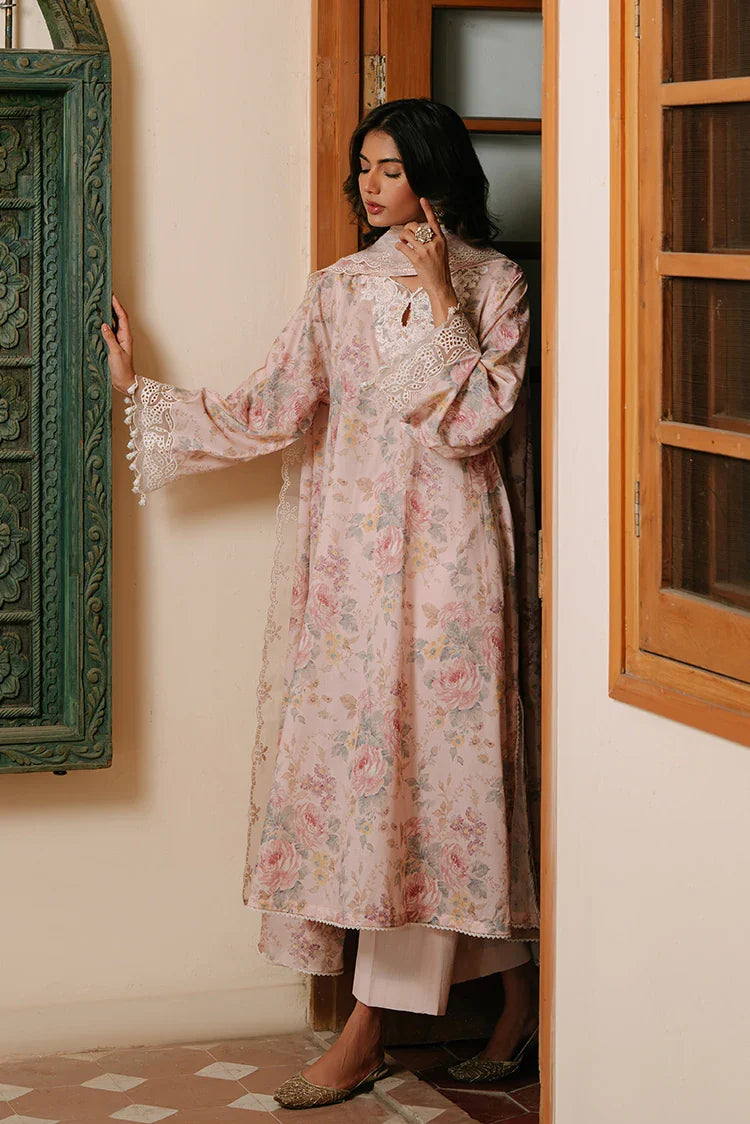 Picture of Cross Stitch - The Monsoon Edit - Pink Carnation - Available at Raja Sahib