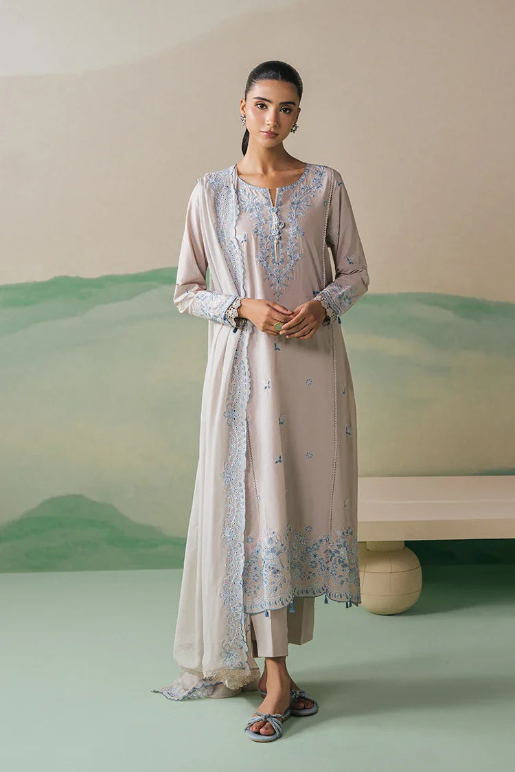 Picture of Cross Stitch - Embroidered Lawn Edit Vol 1 - Dusty Frost - Available at Raja Sahib
