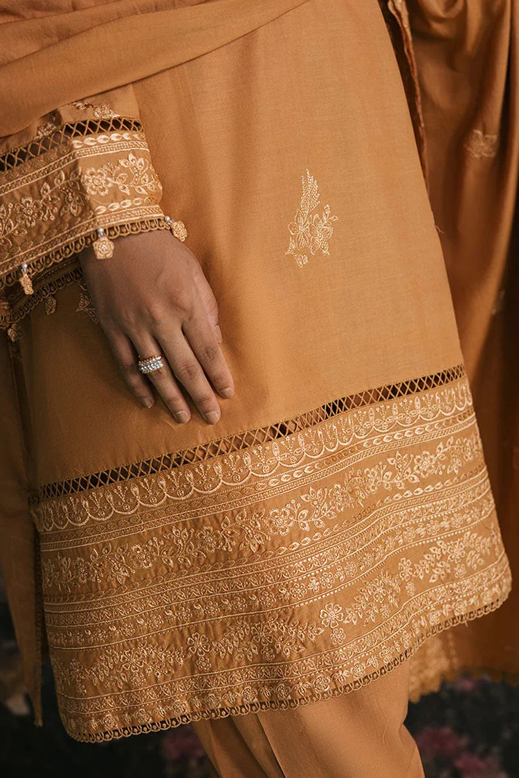 Picture of Cross Stitch - Embroidered Lawn Edit Vol 1 - Mustard Bloom - Available at Raja Sahib
