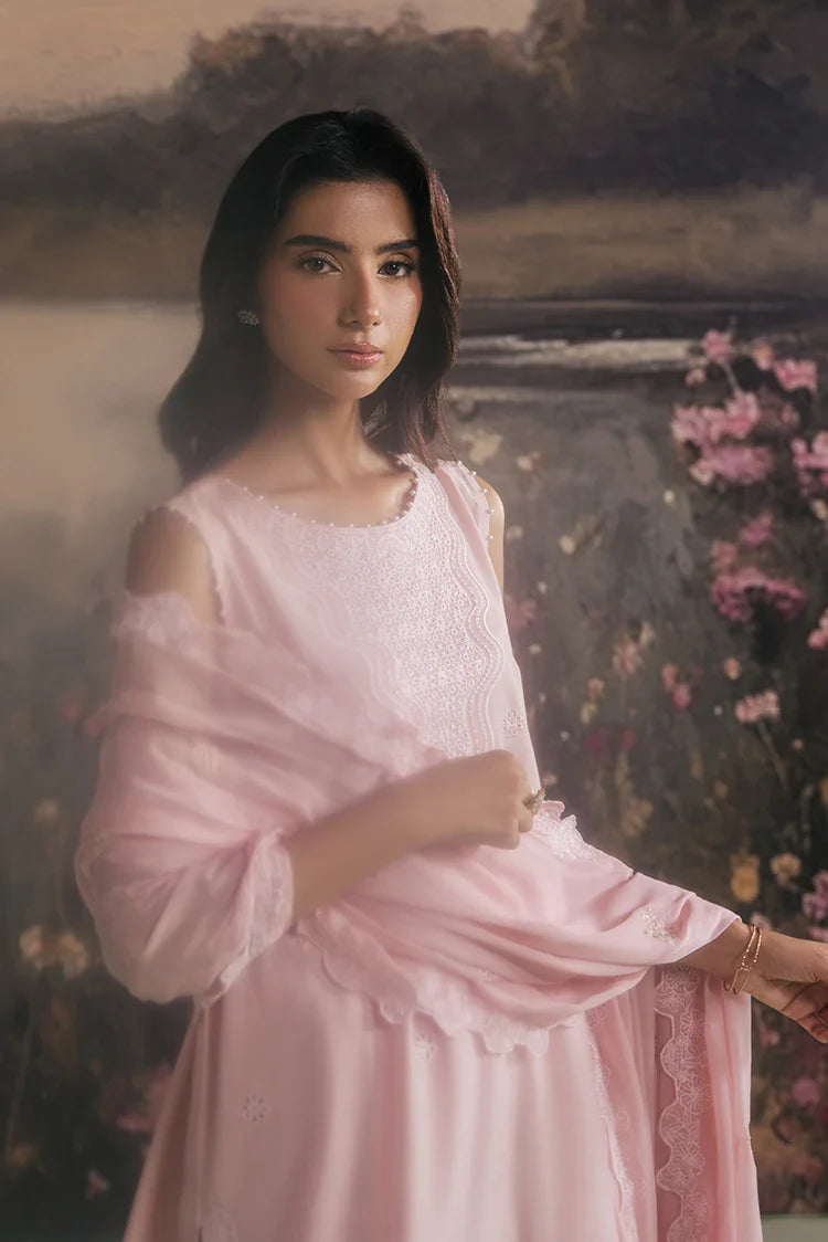 Picture of Cross Stitch - Embroidered Lawn Edit Vol 1 - Pink Blossom - Available at Raja Sahib