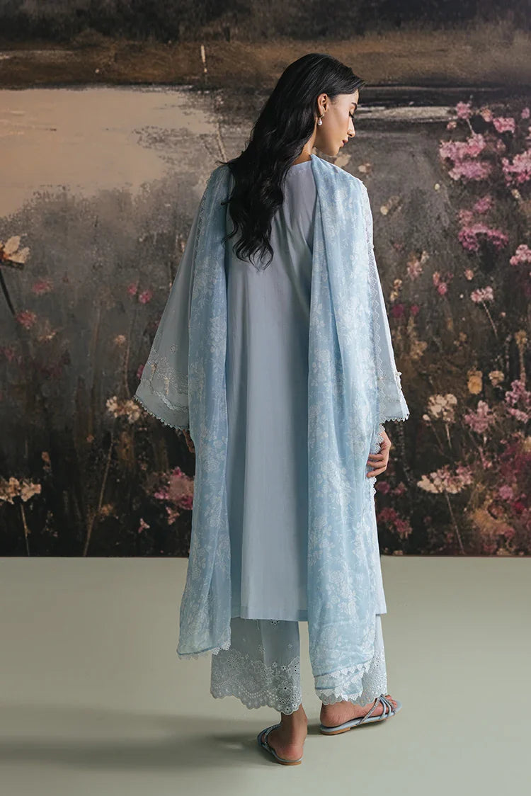 Picture of Cross Stitch - Embroidered Lawn Edit Vol 1 - Whispy Blue - Available at Raja Sahib