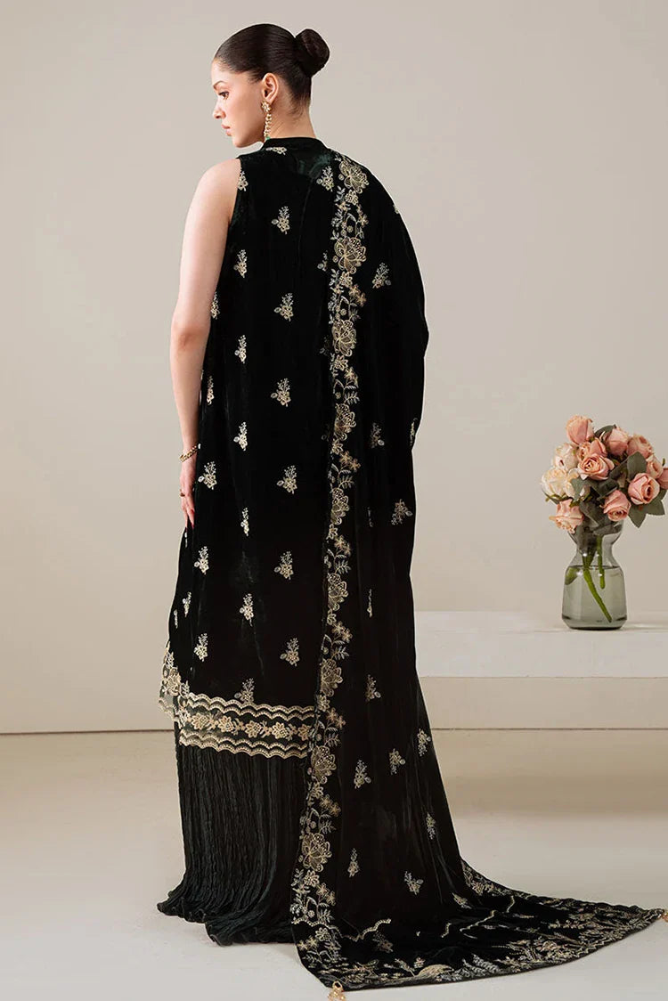 Picture of Cross Stitch - 3 PC Velvet Embroidered Suit - Verdant Spell - Available at Raja Sahib