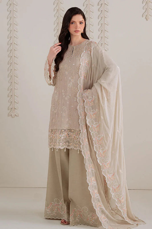 Picture of Cross Stitch - 3 PC Silk Embroidered Suit - Meadow Mist - Available at Raja Sahib