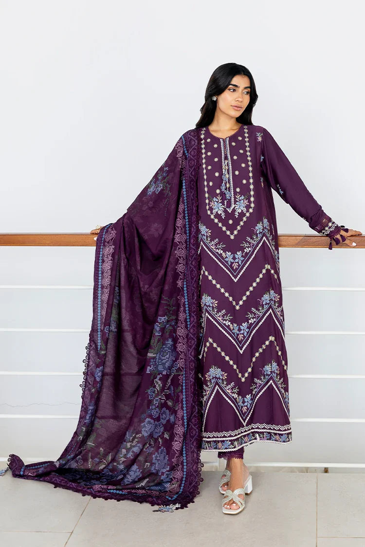 Picture of Cross Stitch - Premium Unstitched Cotton Satin - Mystic Dust - Available at Raja Sahib