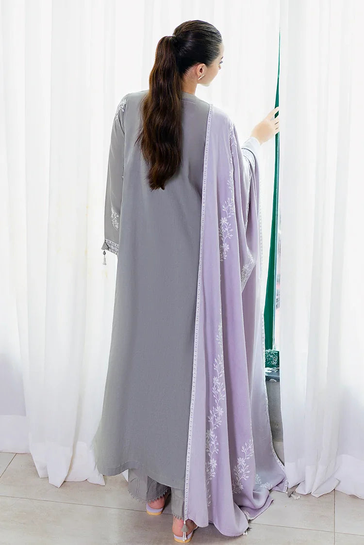 Picture of Cross Stitch - Premium Unstitched Cotton Satin - Ethereal Veil - Available at Raja Sahib