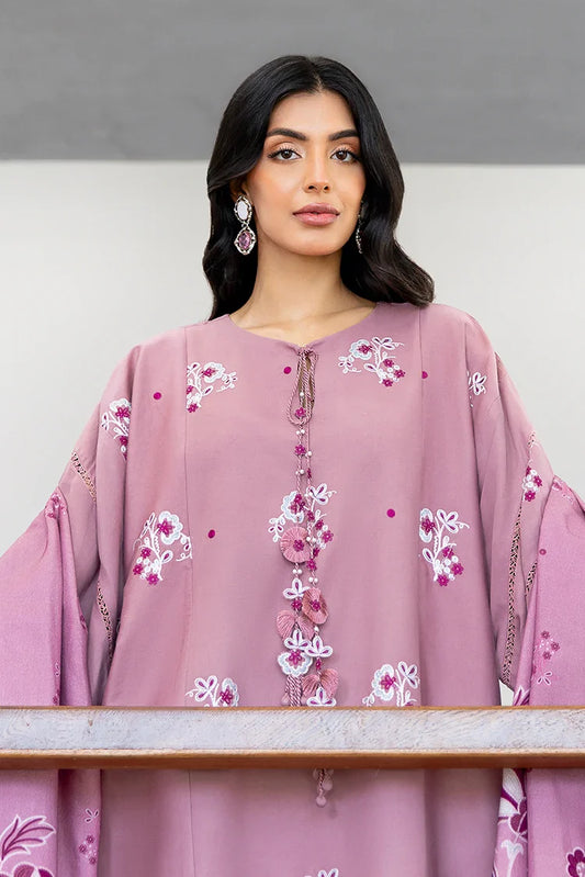 Picture of Cross Stitch - Premium Unstitched Cotton Satin - Antique Blush - Available at Raja Sahib