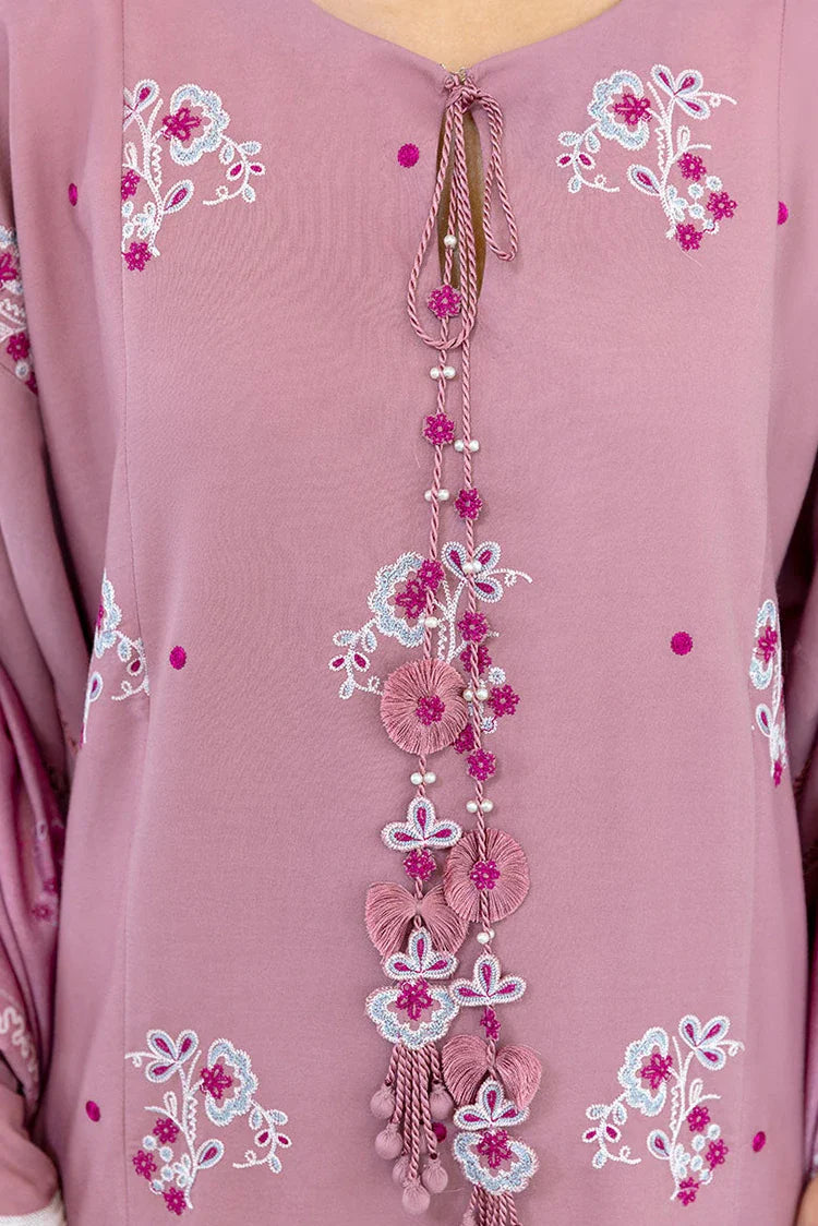 Picture of Cross Stitch - Premium Unstitched Cotton Satin - Antique Blush - Available at Raja Sahib