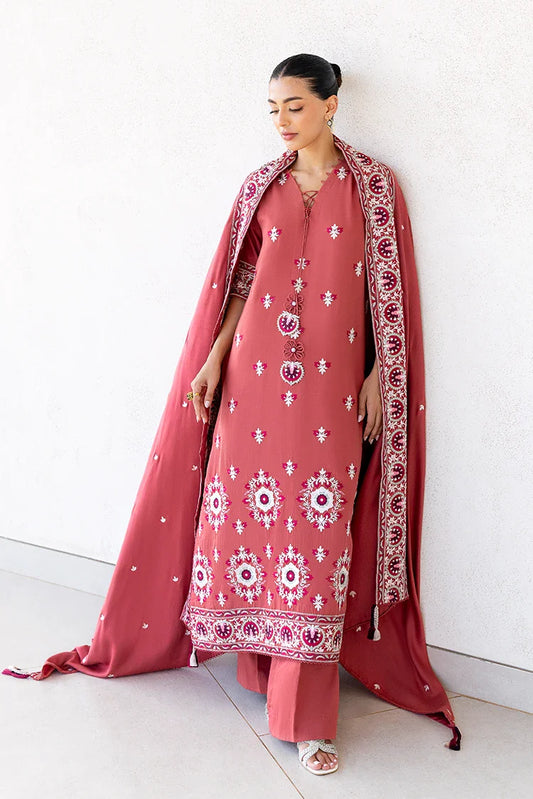 Picture of Cross Stitch - Premium Unstitched Cotton Satin - Dusty Sunset - Available at Raja Sahib