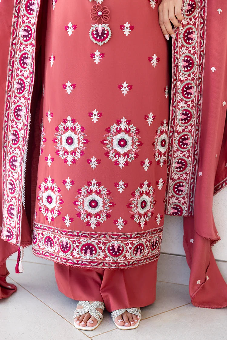 Picture of Cross Stitch - Premium Unstitched Cotton Satin - Dusty Sunset - Available at Raja Sahib