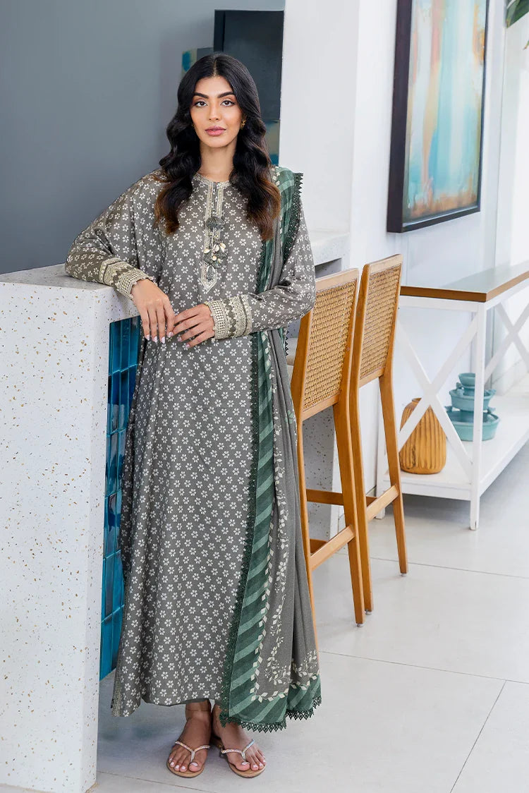 Picture of Cross Stitch - Premium Unstitched Cotton Satin - Forest Mist - Available at Raja Sahib