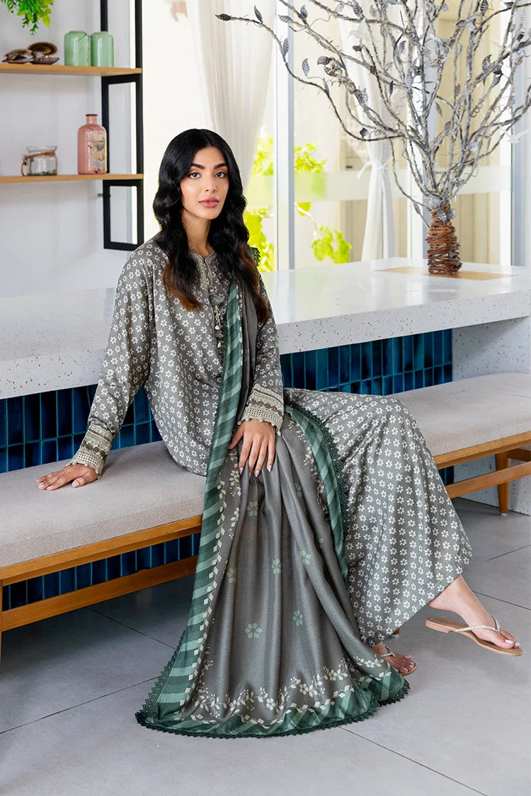 Picture of Cross Stitch - Premium Unstitched Cotton Satin - Forest Mist - Available at Raja Sahib