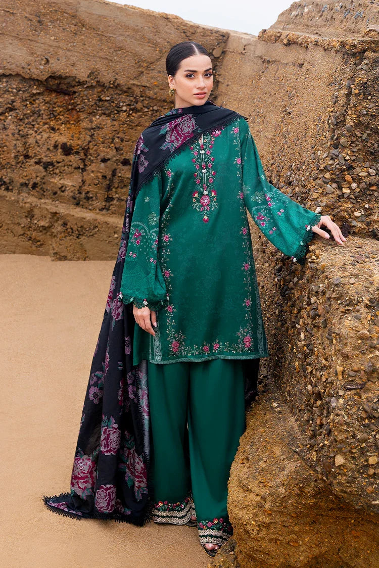 Picture of Cross Stitch - Premium Unstitched Cotton Satin - Garland Whisper - Available at Raja Sahib