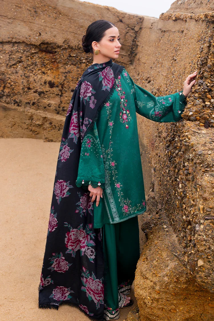 Picture of Cross Stitch - Premium Unstitched Cotton Satin - Garland Whisper - Available at Raja Sahib