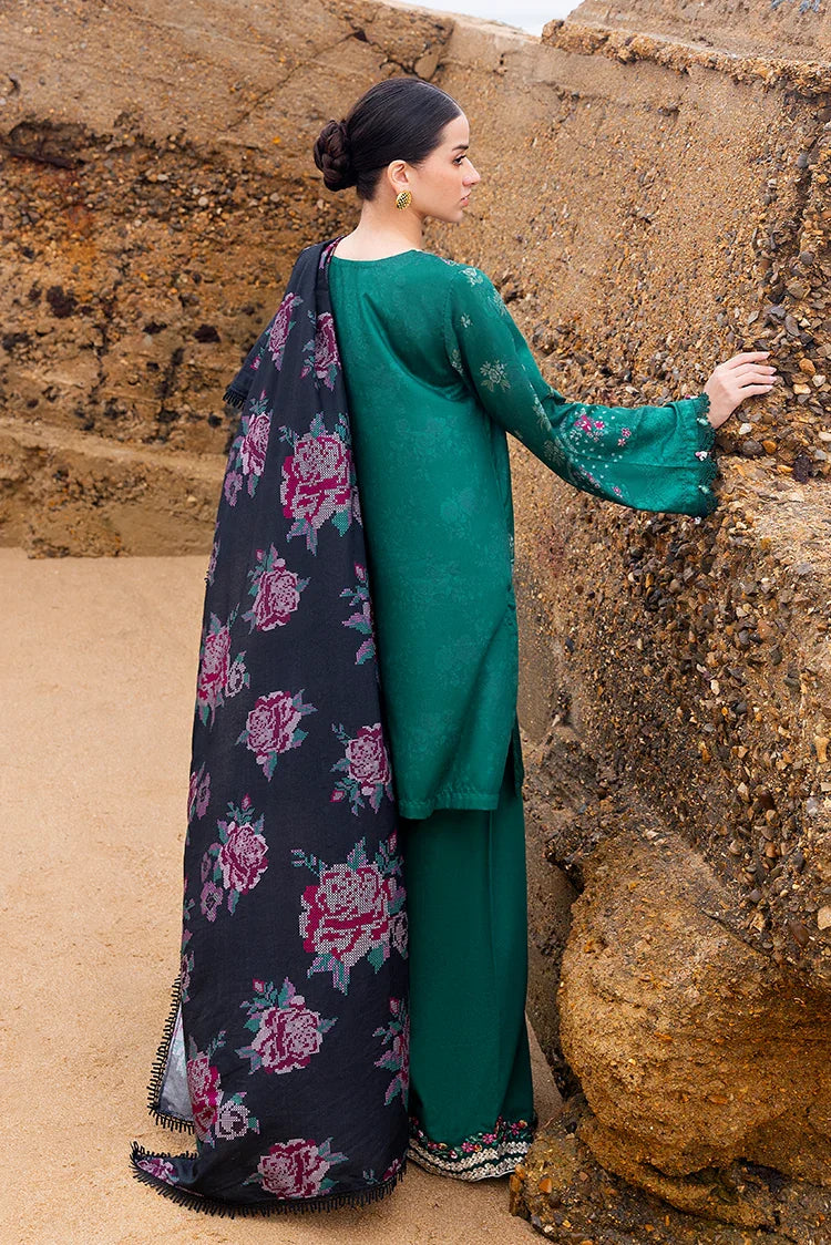 Picture of Cross Stitch - Premium Unstitched Cotton Satin - Garland Whisper - Available at Raja Sahib