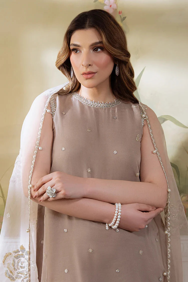 Picture of Cross Stitch - Unstitched Wedding Collection - Silver Mink - Available at Raja Sahib