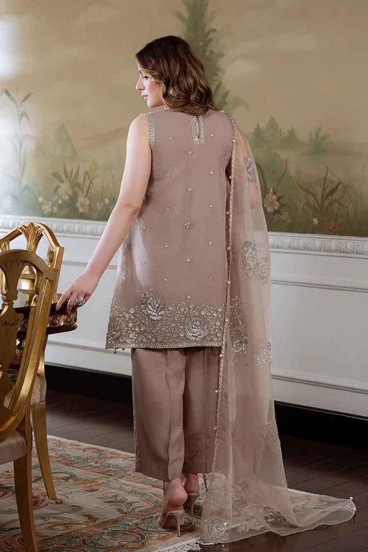 Picture of Cross Stitch - Unstitched Wedding Collection - Silver Mink - Available at Raja Sahib