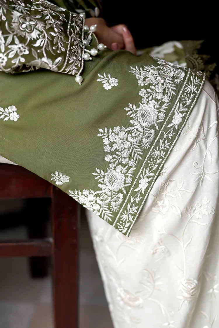 Picture of Cross Stitch - Unstitched Winter Collection - Moss Reverie - Available at Raja Sahib