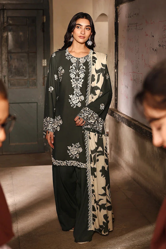 Picture of Cross Stitch - Unstitched Winter Collection - Vintage Gray - Available at Raja Sahib