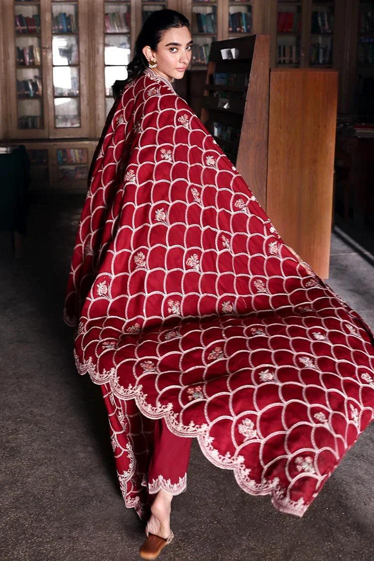 Picture of Cross Stitch - Unstitched Winter Collection - Berry Luxe - Available at Raja Sahib