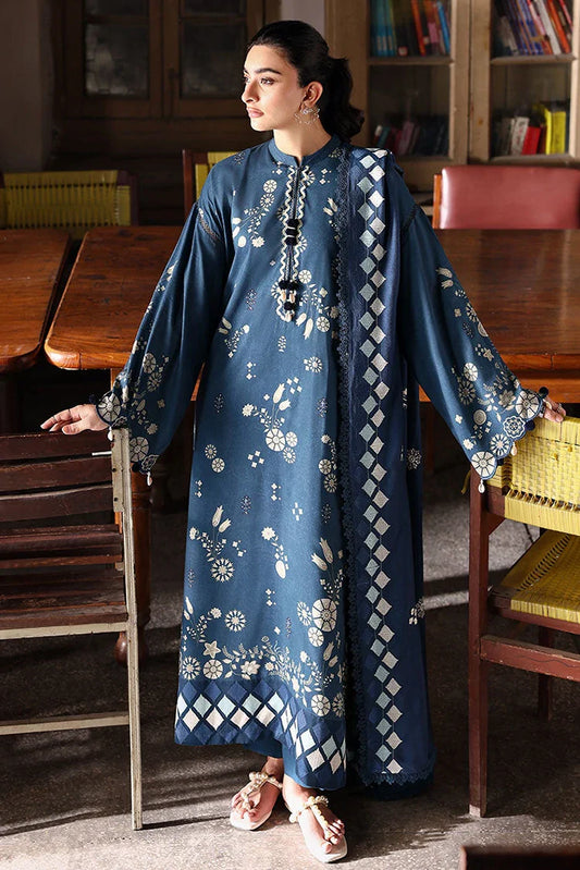 Picture of Cross Stitch - Unstitched Winter Collection - Dreamy Dune - Available at Raja Sahib