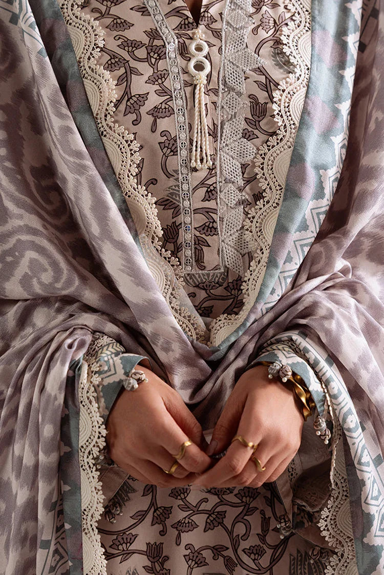 Picture of Cross Stitch - Unstitched Winter Collection - Iznik Bloom - Available at Raja Sahib