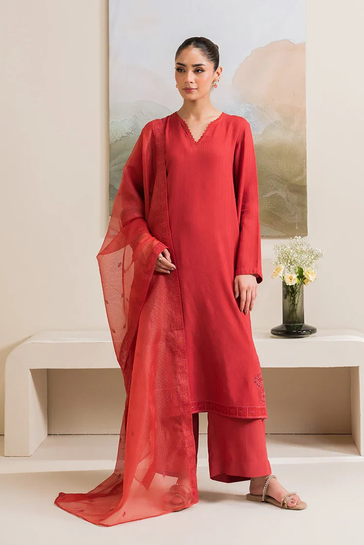 Picture of Cross Stitch - Basic Pret Collection - 2 PC - Saffron Gold - Available at Raja Sahib