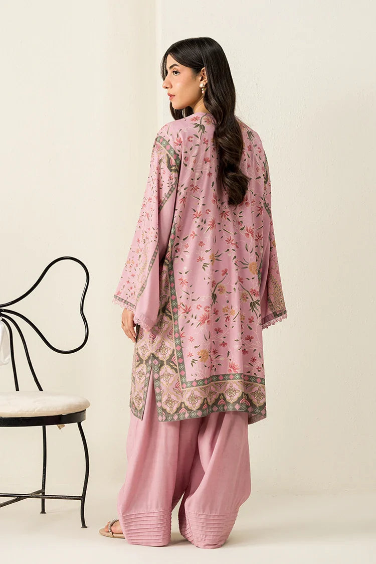 Picture of Cross Stitch - Daily Linen Edit Vol 1 - 2 Piece - Lilac Impression - Available at Raja Sahib