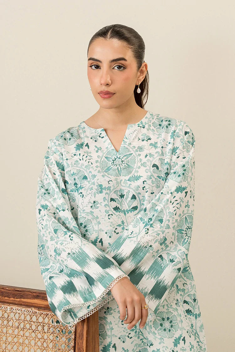 Picture of Cross Stitch - Daily Khaddar Edit - 2 Piece - Mint Cold - Available at Raja Sahib