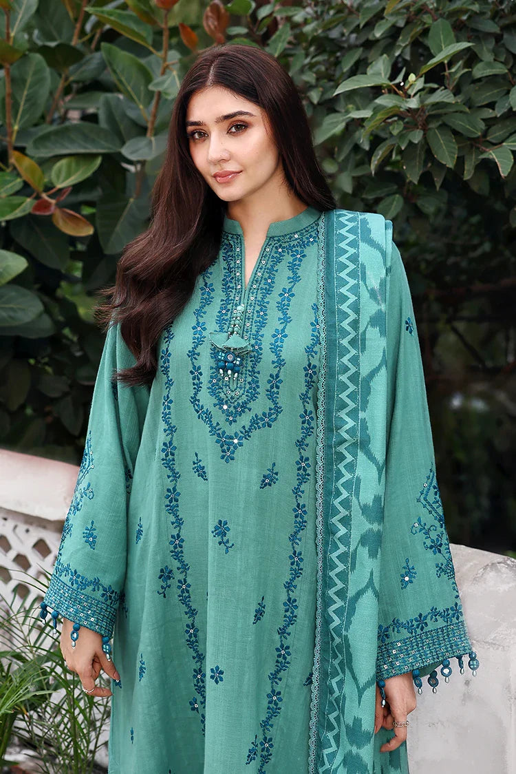 Picture of Cross Stitch - Unstitched Winter Collection - Fleur Whisper - Available at Raja Sahib