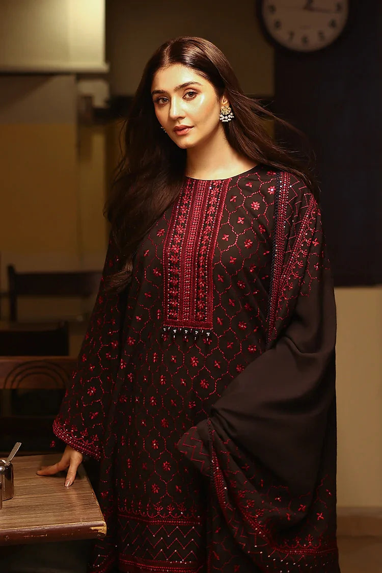 Picture of Cross Stitch - Unstitched Winter Collection - Garnet Grace - Available at Raja Sahib