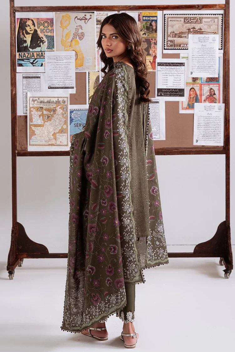 Picture of Cross Stitch - Unstitched Winter Collection - Olive Charm - Available at Raja Sahib