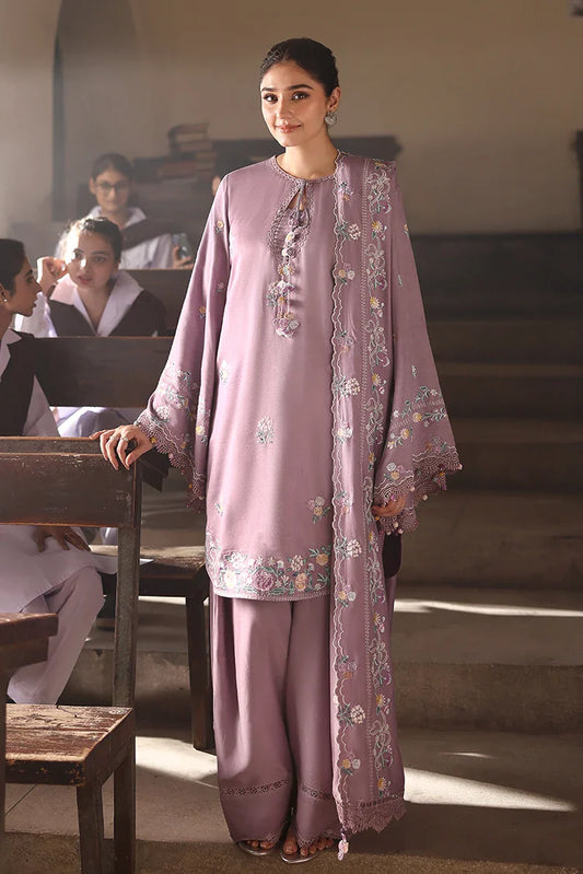 Picture of Cross Stitch - Unstitched Winter Collection - Mauve Mist - Available at Raja Sahib