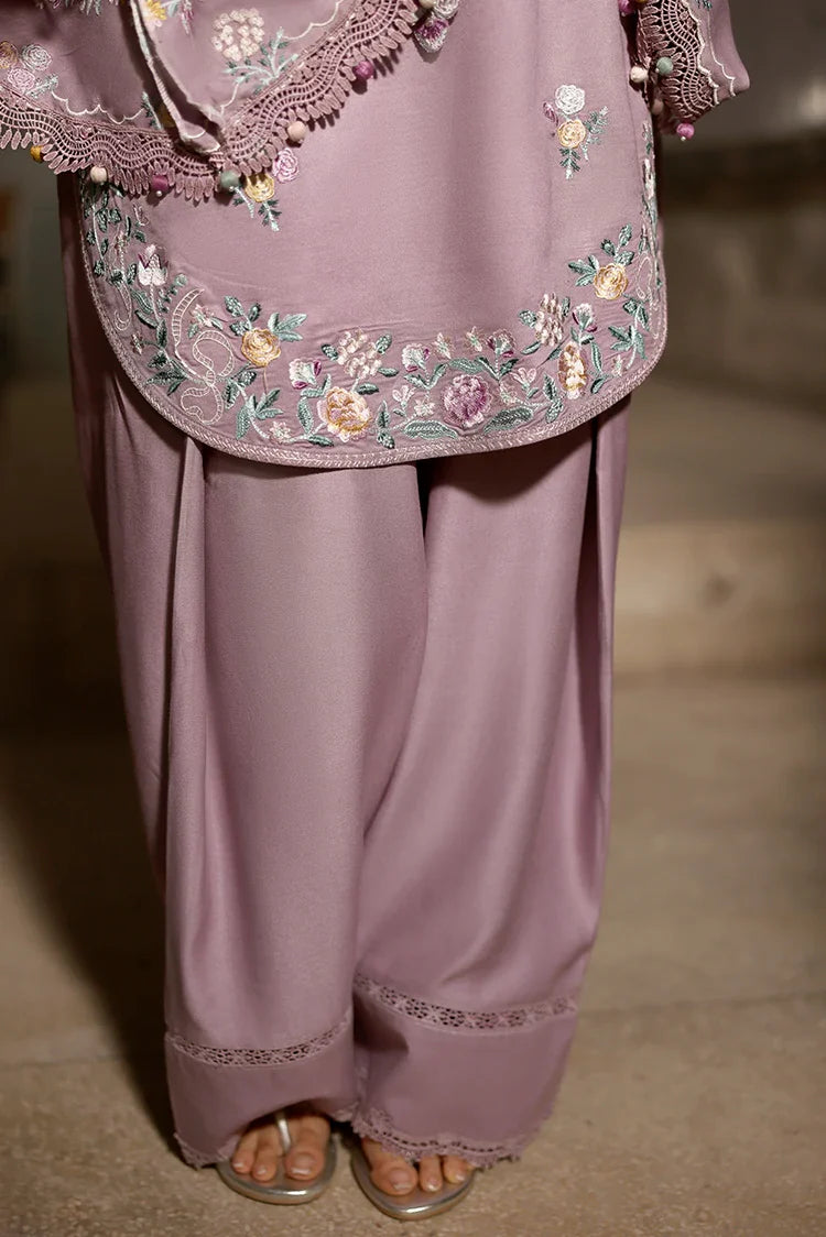 Picture of Cross Stitch - Unstitched Winter Collection - Mauve Mist - Available at Raja Sahib
