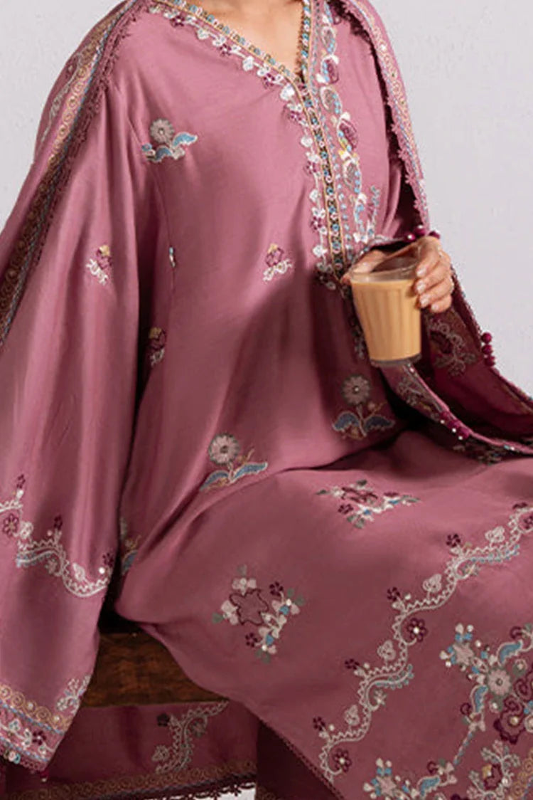 Picture of Cross Stitch - Unstitched Winter Collection - Petal Dust - Available at Raja Sahib