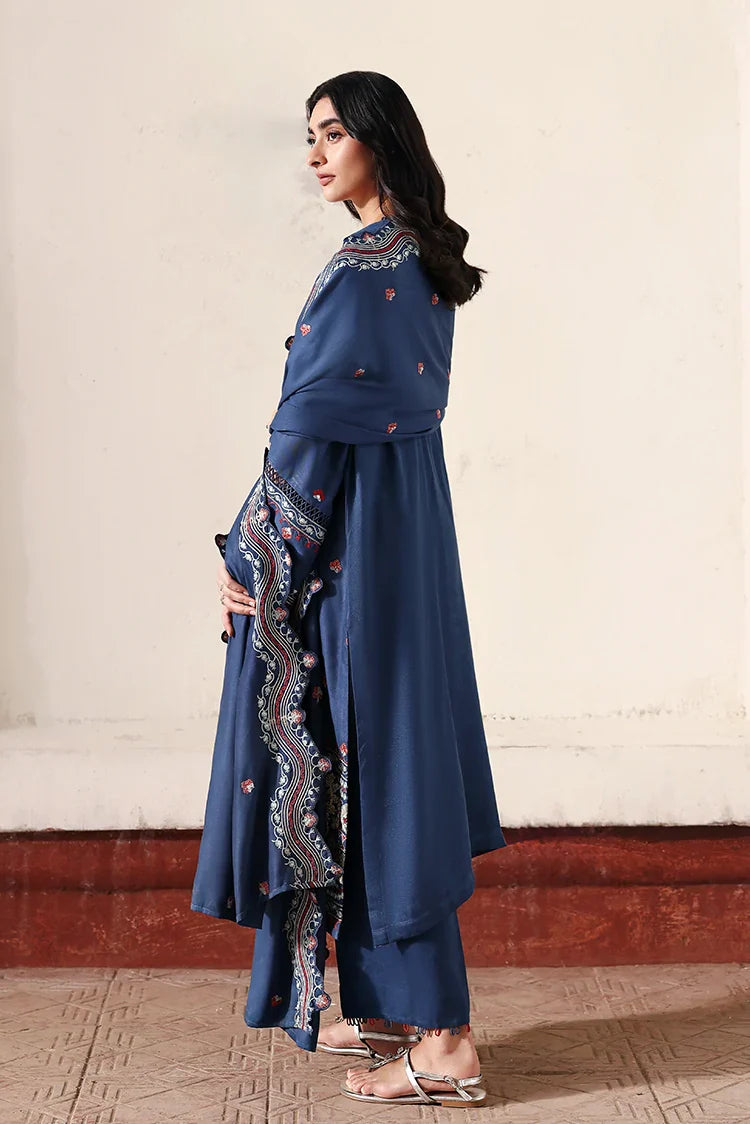 Picture of Cross Stitch - Unstitched Winter Collection - Moonlit Garden - Available at Raja Sahib