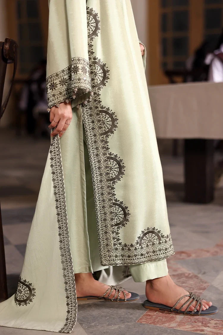 Picture of Cross Stitch - Unstitched Winter Collection - Basil Hues - Available at Raja Sahib