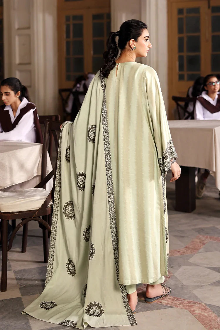 Picture of Cross Stitch - Unstitched Winter Collection - Basil Hues - Available at Raja Sahib