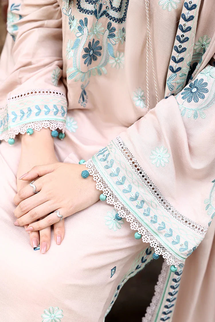 Picture of Cross Stitch - Unstitched Winter Collection - Subtle Maze - Available at Raja Sahib