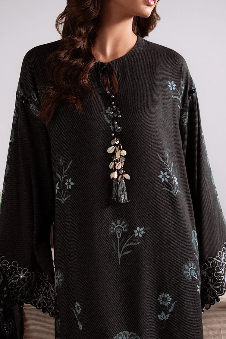 Picture of Cross Stitch - Unstitched Winter Collection - Shadow Teal - Available at Raja Sahib