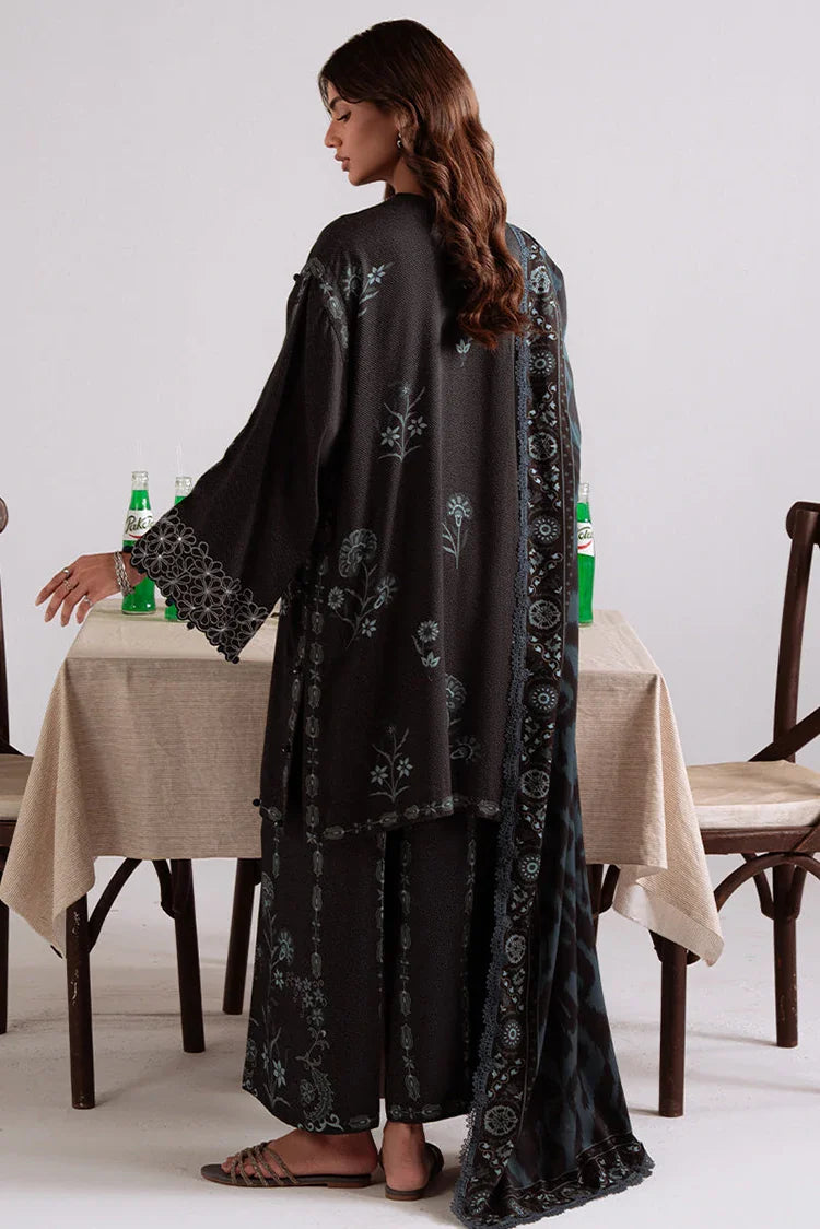 Picture of Cross Stitch - Unstitched Winter Collection - Shadow Teal - Available at Raja Sahib