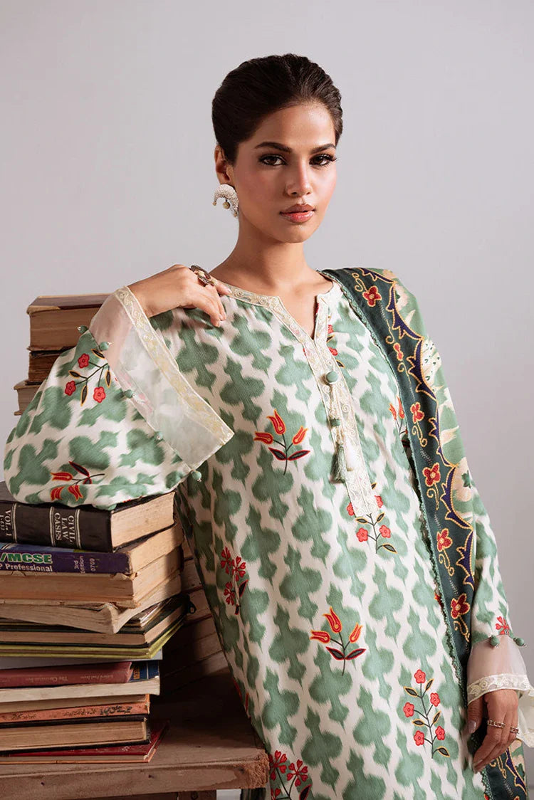 Picture of Cross Stitch - Unstitched Winter Collection - Tribal Haze - Available at Raja Sahib