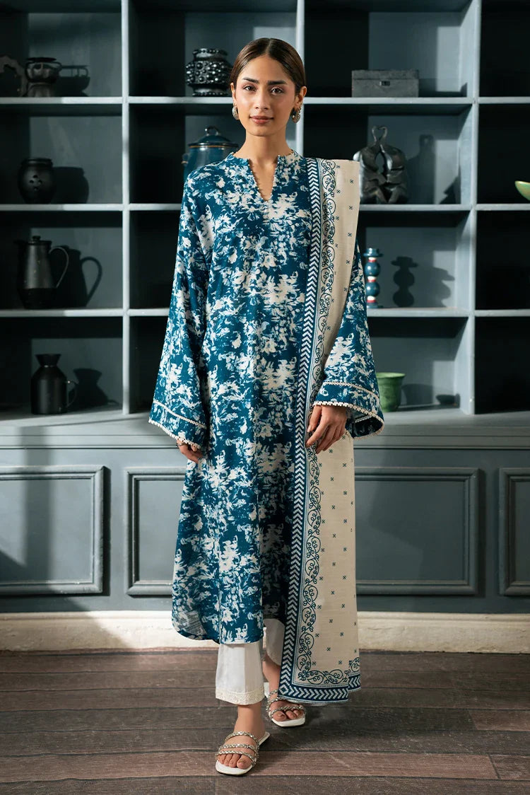 Picture of Cross Stitch - Basic Pret Collection - 2 PC - Blue Bloom - Available at Raja Sahib